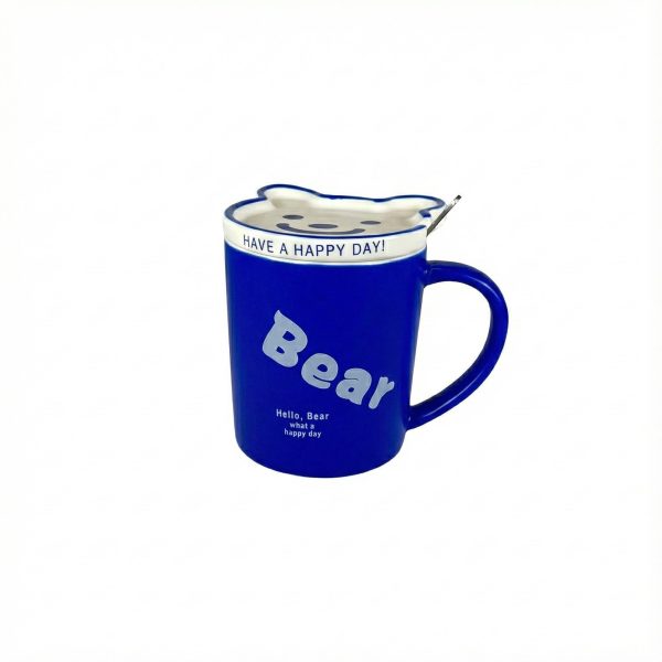ماگ درب دار طرح bear