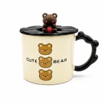 ماگ درب سیلیکونی bear