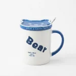 ماگ درب دار طرح bear - Image 2