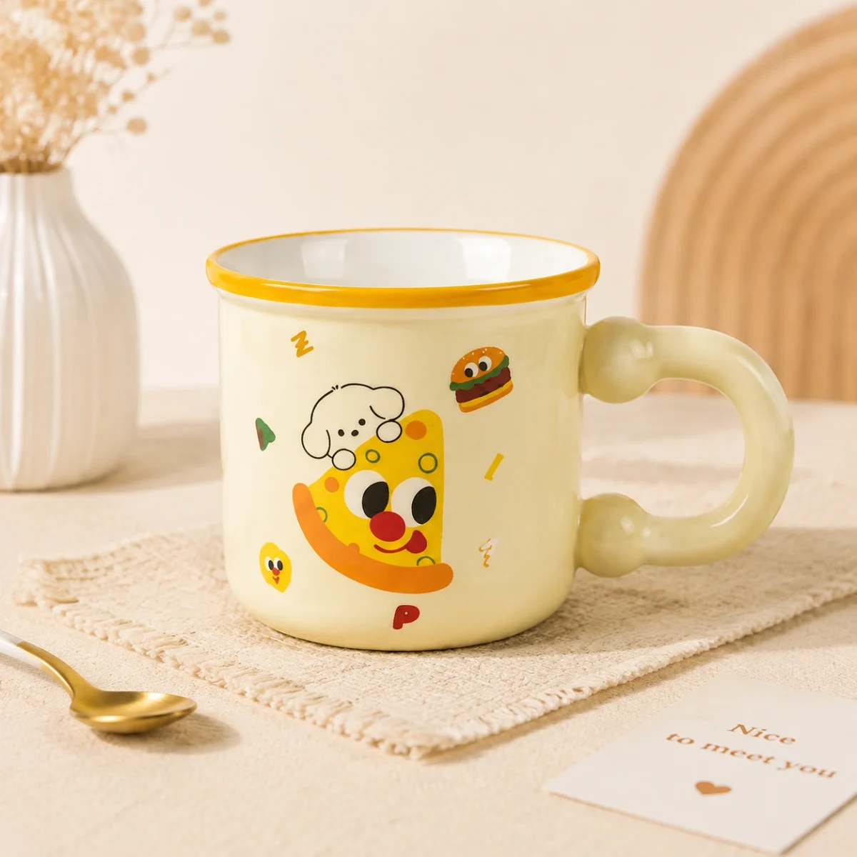 ماگ فانتزی طرح پیتزا - Image 2