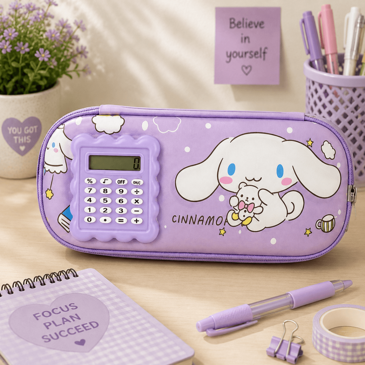 جامدادی ماشین حساب دار Cinnamoroll - Image 2