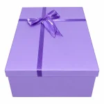 باکس هدیه بزرگ پاپیونی بنفش - Image 2